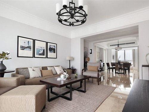 118平米中式风格三居室装修案例 住宅室内装饰装修效果解析